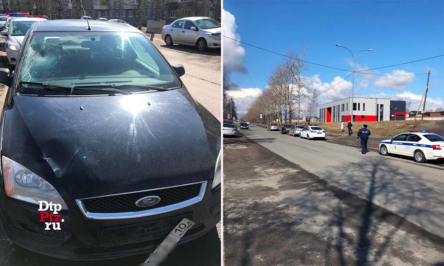 Петрозаводск, 27 апреля 2020 года, 09:23. Трагическое ДТП с участием пешехода и ллегкового автомобиля Форд (Ford Focus) произошло на улице Балтийская, у дома №13.